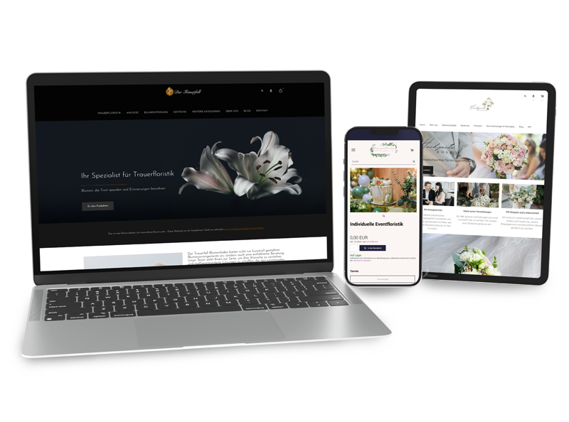 Lösungen speziell für Hochzeits-, Trauer- und Eventfloristik